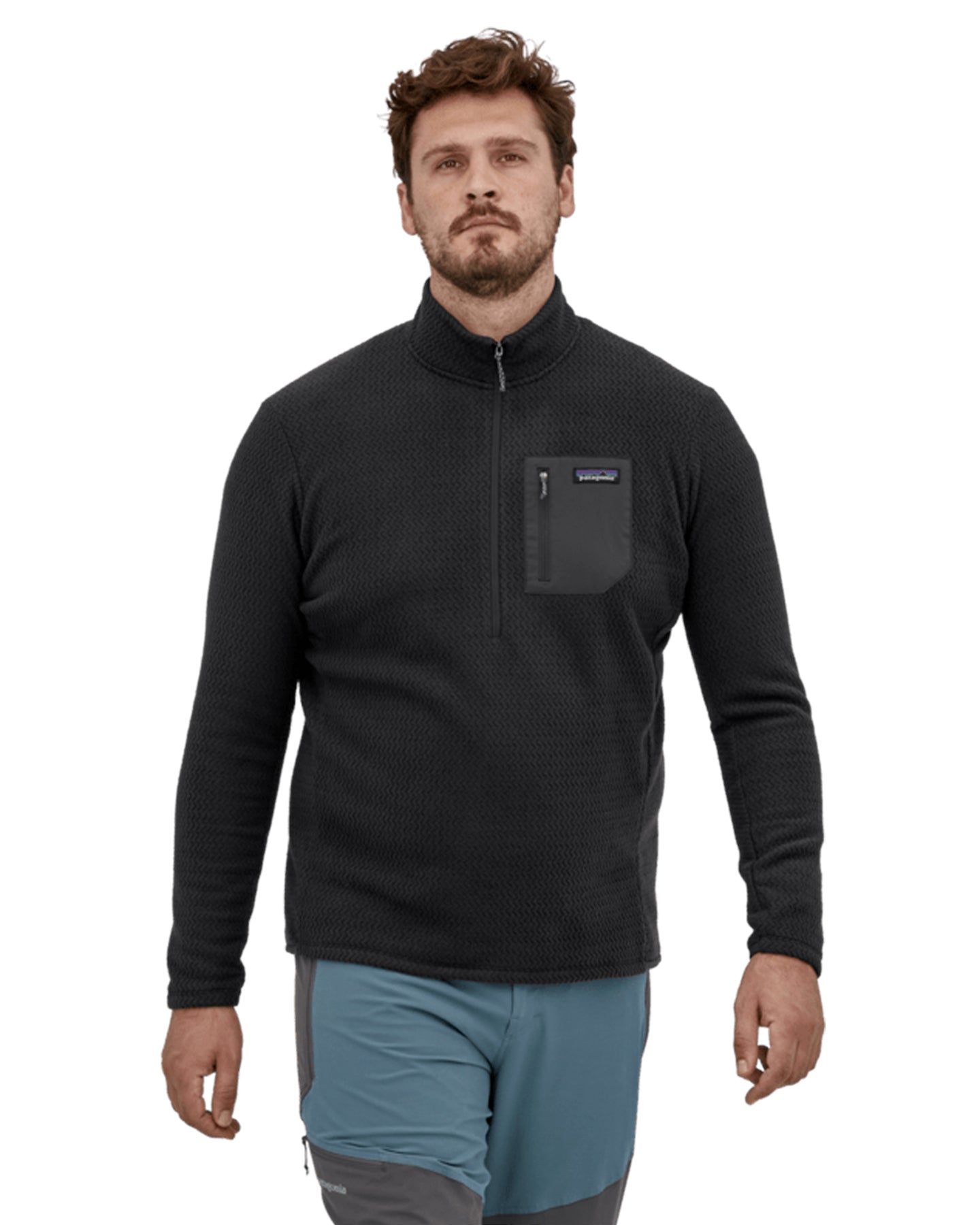 Patagonia R1 Air Zip-Neck - Black Hoodies & Sweatshirts - Trojan Wake Ski Snow