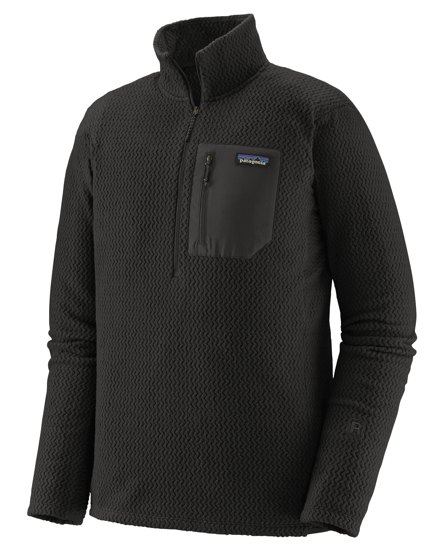 Patagonia R1 Air Zip-Neck - Black Hoodies & Sweatshirts - Trojan Wake Ski Snow