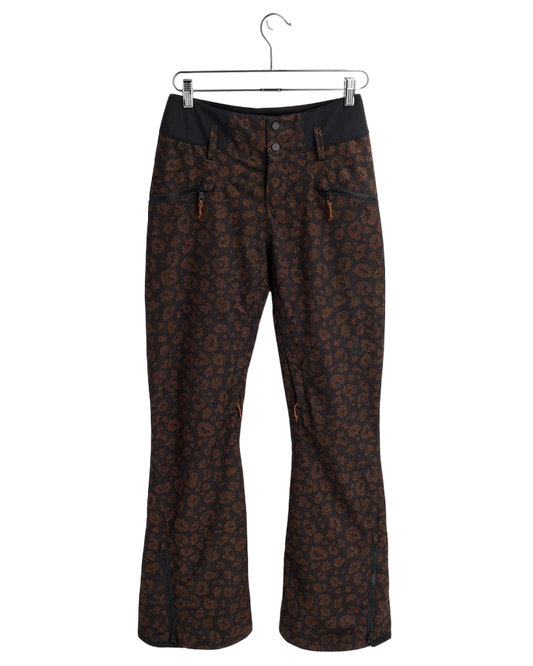 Burton Marcy Womens High Rise Pant - Animal Cheetah - 2022 (L) Snow Pants - Trojan Wake Ski Snow