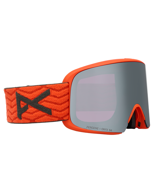 Anon M6 Snow Goggles + Bonus Lens + MFI® Face Mask - Fiesta Red/Perceive Sunny Onyx