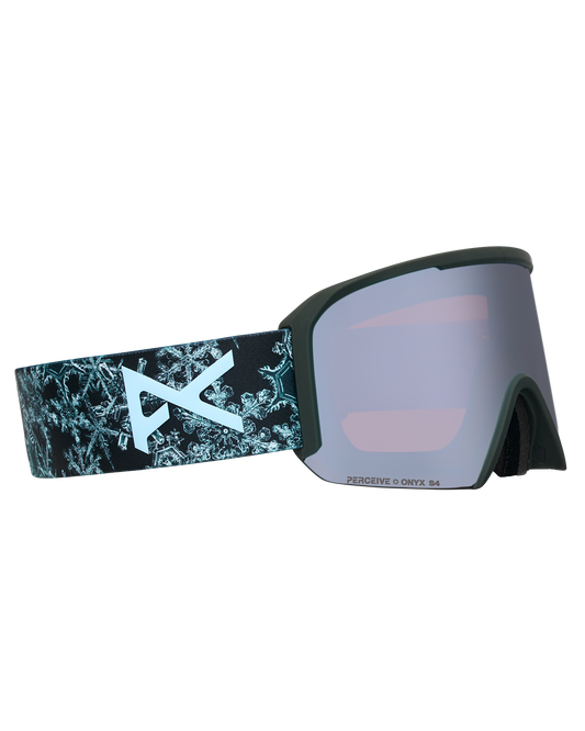 Anon Nesa Low Bridge Snow Goggles + Bonus Lens + MFI® Face Mask - Snow Flurry/Perceive Sunny Onyx