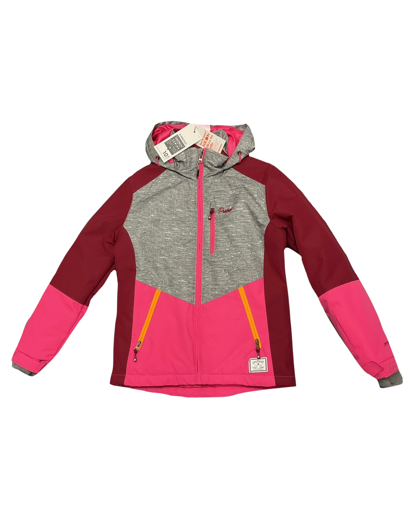 Protest Elda Junior Jacket - Dark Grey Kids' Snow Jackets - Trojan Wake Ski Snow