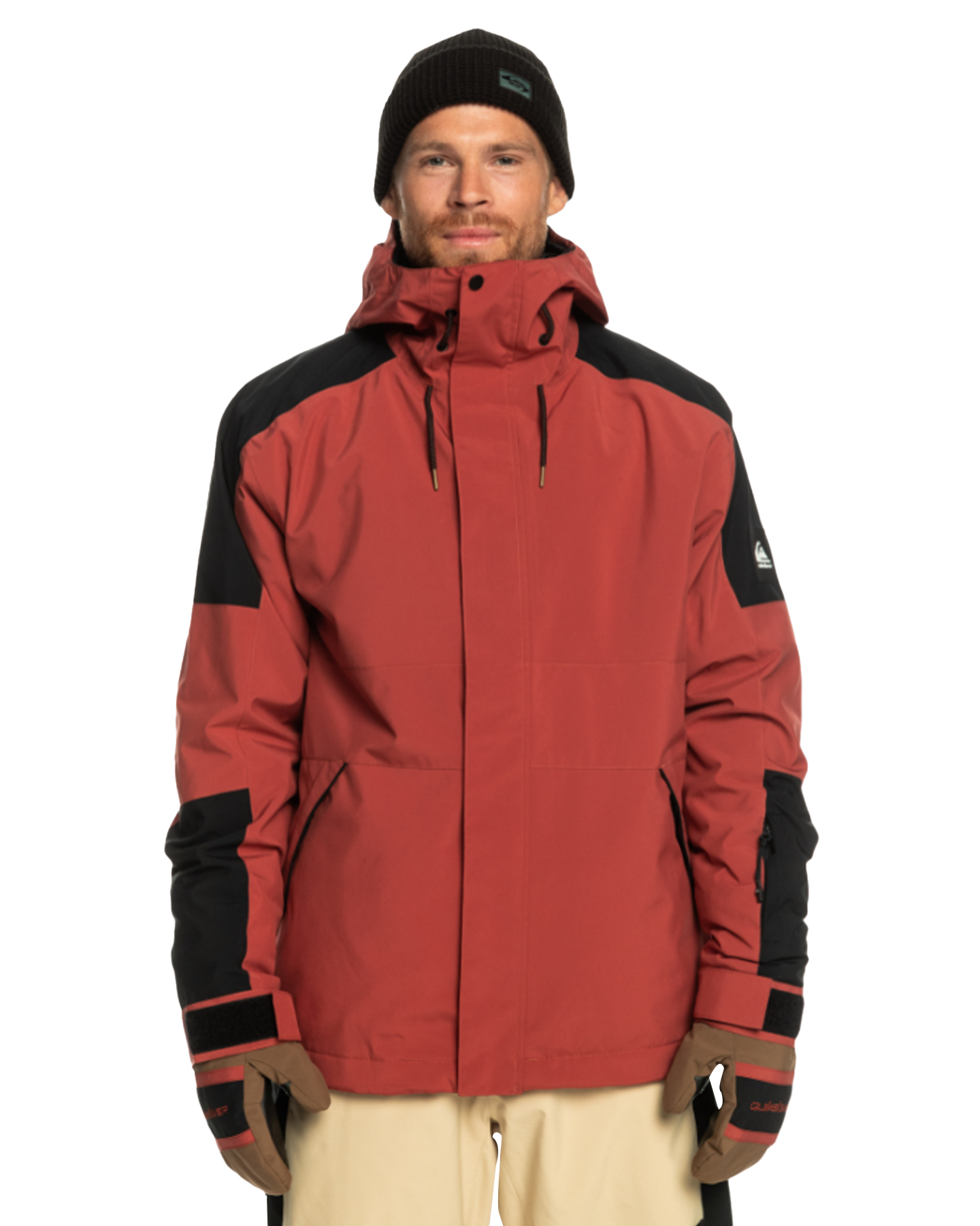 Quiksilver Men's Radicalo Technical Snow Jacket - Marsala Snow Jackets - Trojan Wake Ski Snow