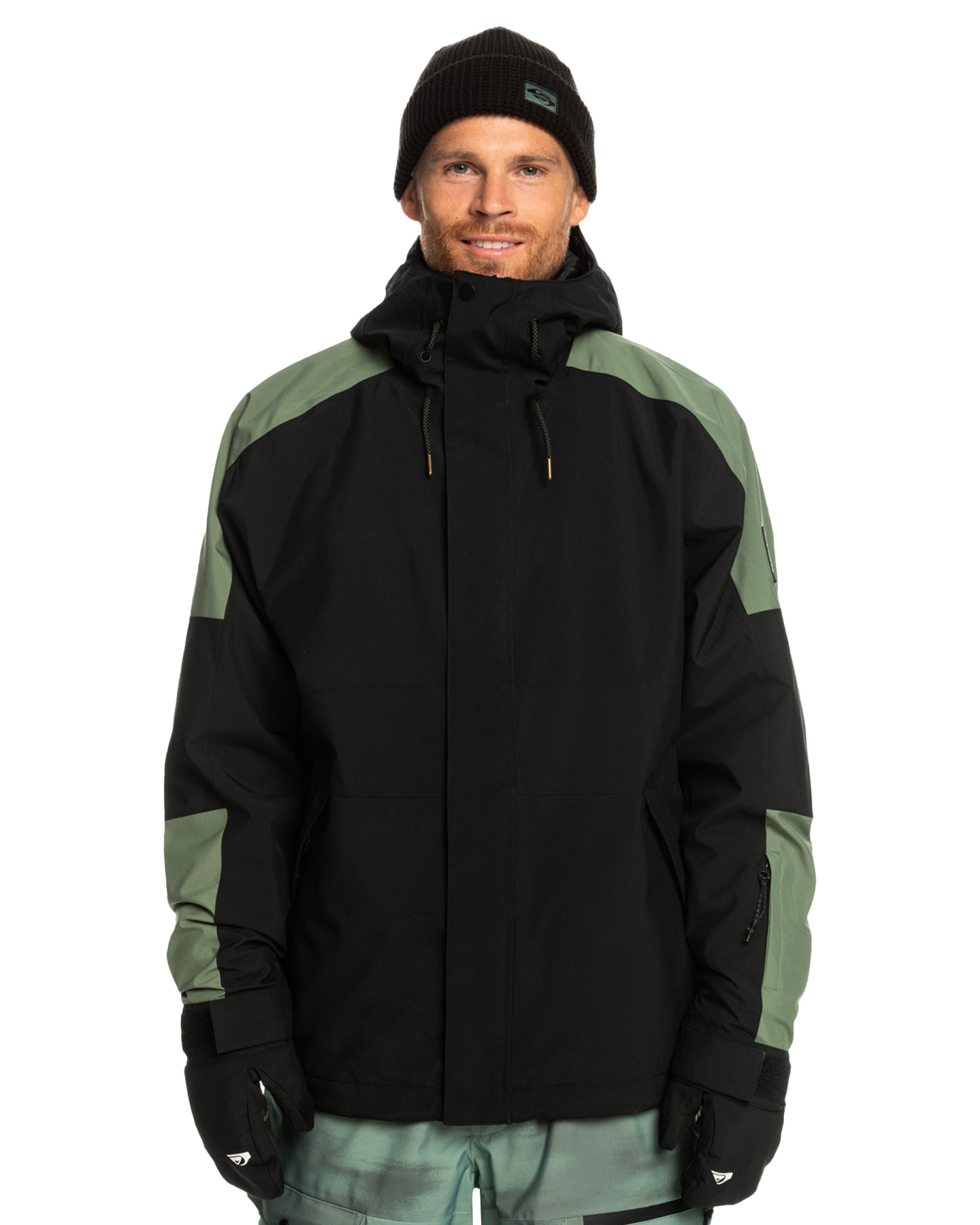 Quiksilver Men's Radicalo Technical Snow Jacket - True Black Snow Jackets - Trojan Wake Ski Snow