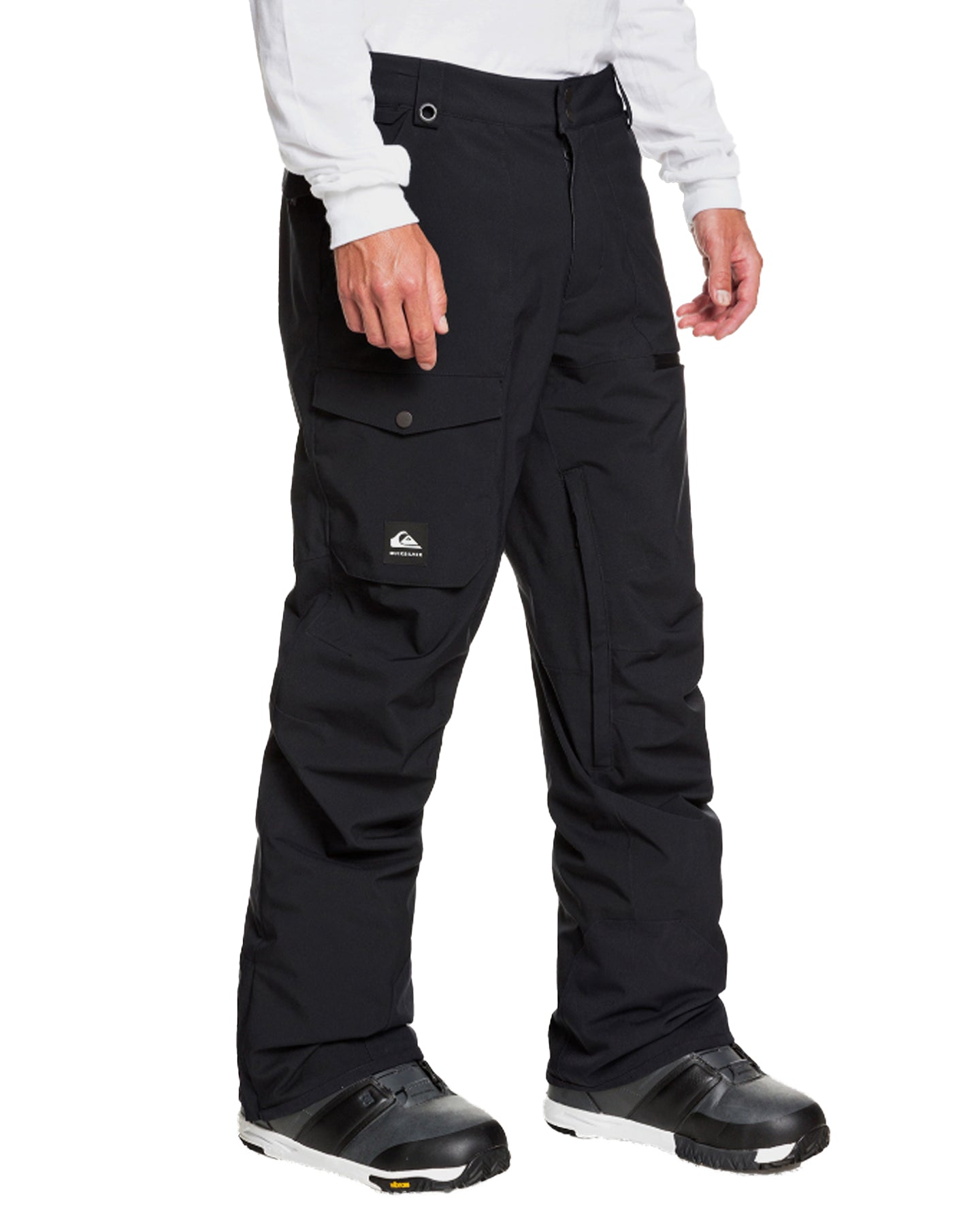 Quiksilver Men's Utility Shell Snow Pants - True Black Snow Pants - Trojan Wake Ski Snow