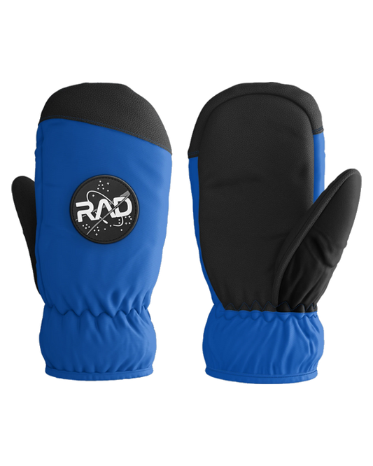 RAD Junior Mitten 2 - Space Blue Kids' Snow Mittens - Trojan Wake Ski Snow