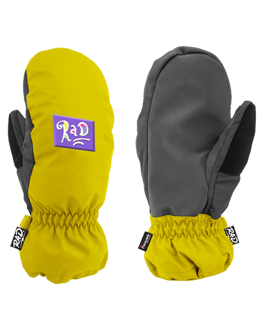 RAD Junior Mitten  - Playrat Yellow Snow Gloves & Mittens - Trojan Wake Ski Snow