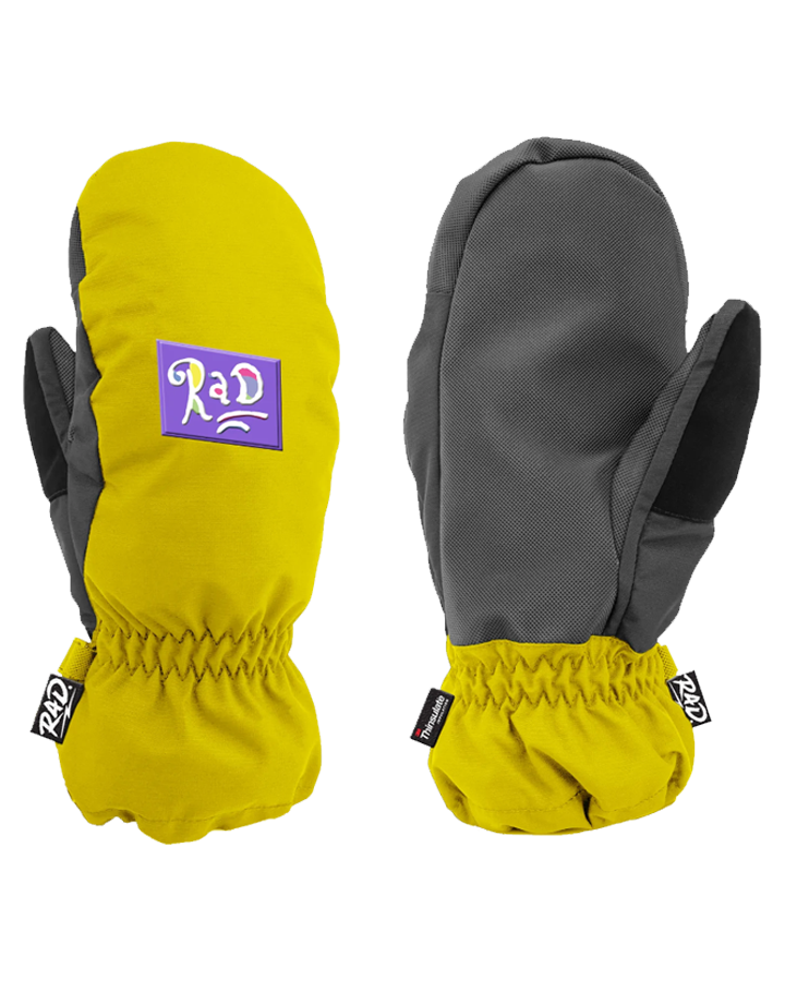 RAD Junior Mitten  - Playrat Yellow Snow Gloves & Mittens - Trojan Wake Ski Snow