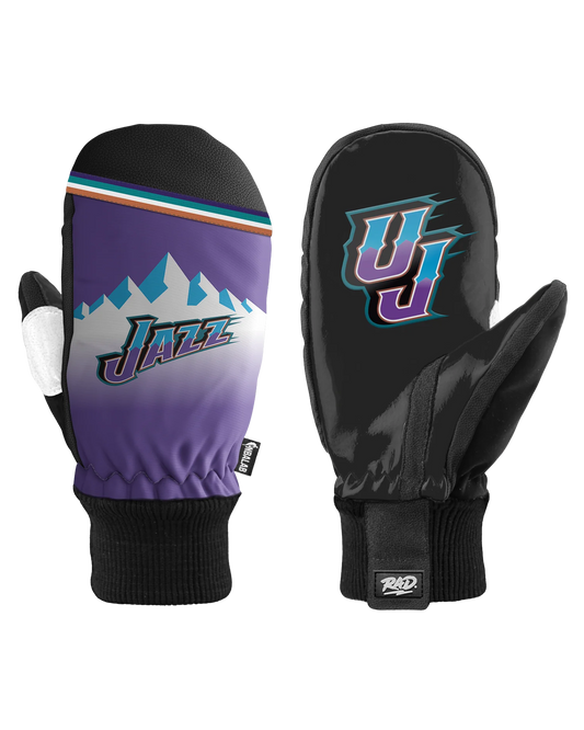 RAD NBA Team Mittens - LA Lakers Purple Unisex Snow Mittens - Trojan Wake Ski Snow