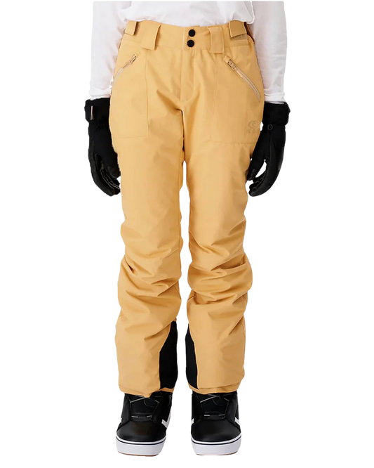 Rip Curl Rider High Waist Pant Women's 10K/10K - Sand Women's Snow Pants - Trojan Wake Ski Snow