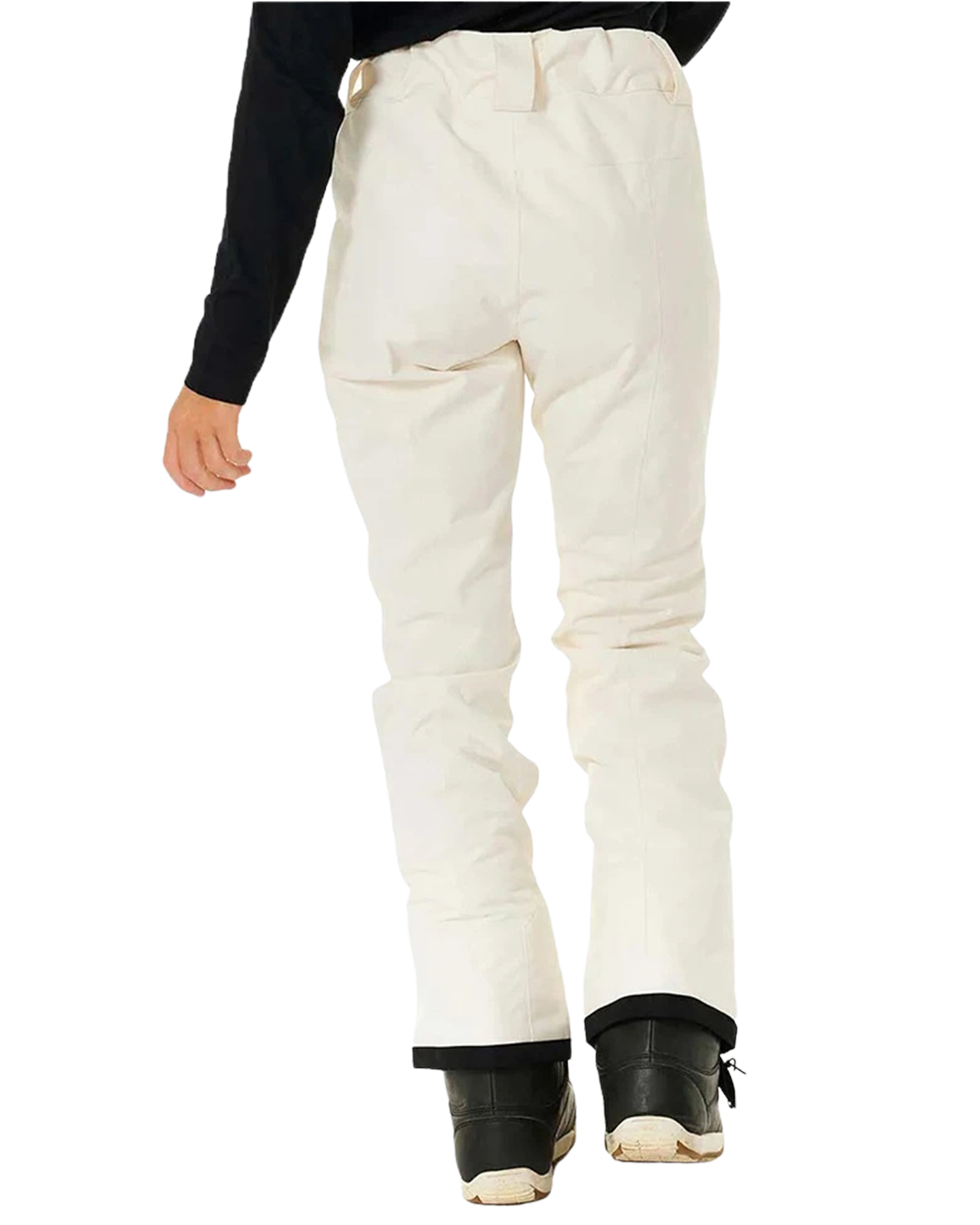 Rip Curl Women's Rider High Waist Snow Pants - Off White Women's Snow Pants - Trojan Wake Ski Snow