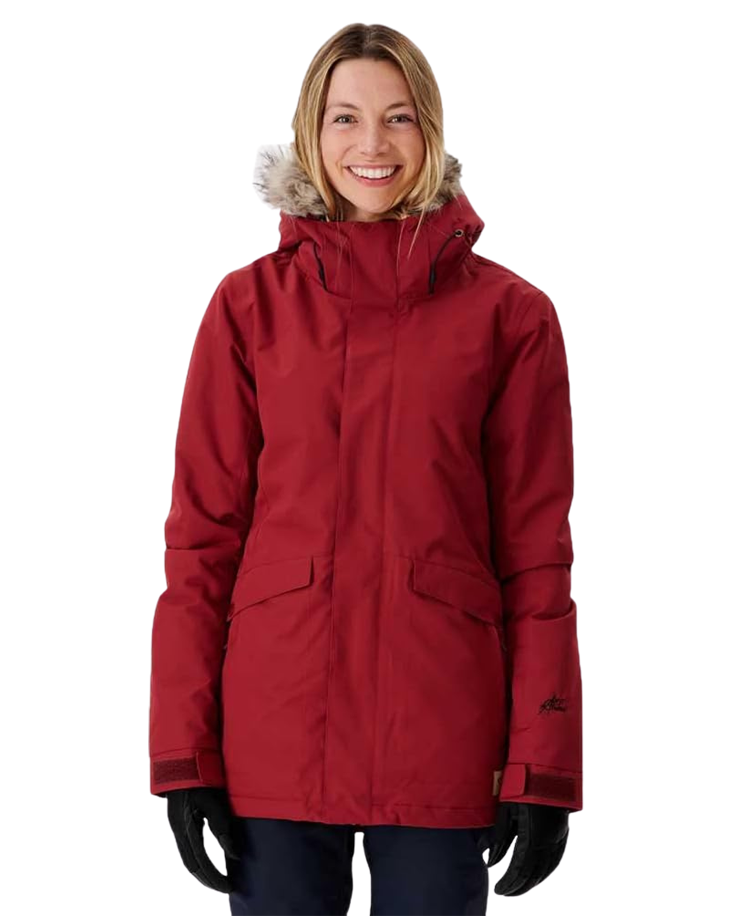 Rip Curl Women's Rider Parker Snow Jacket - Dark Red Women's Snow Jackets - Trojan Wake Ski Snow