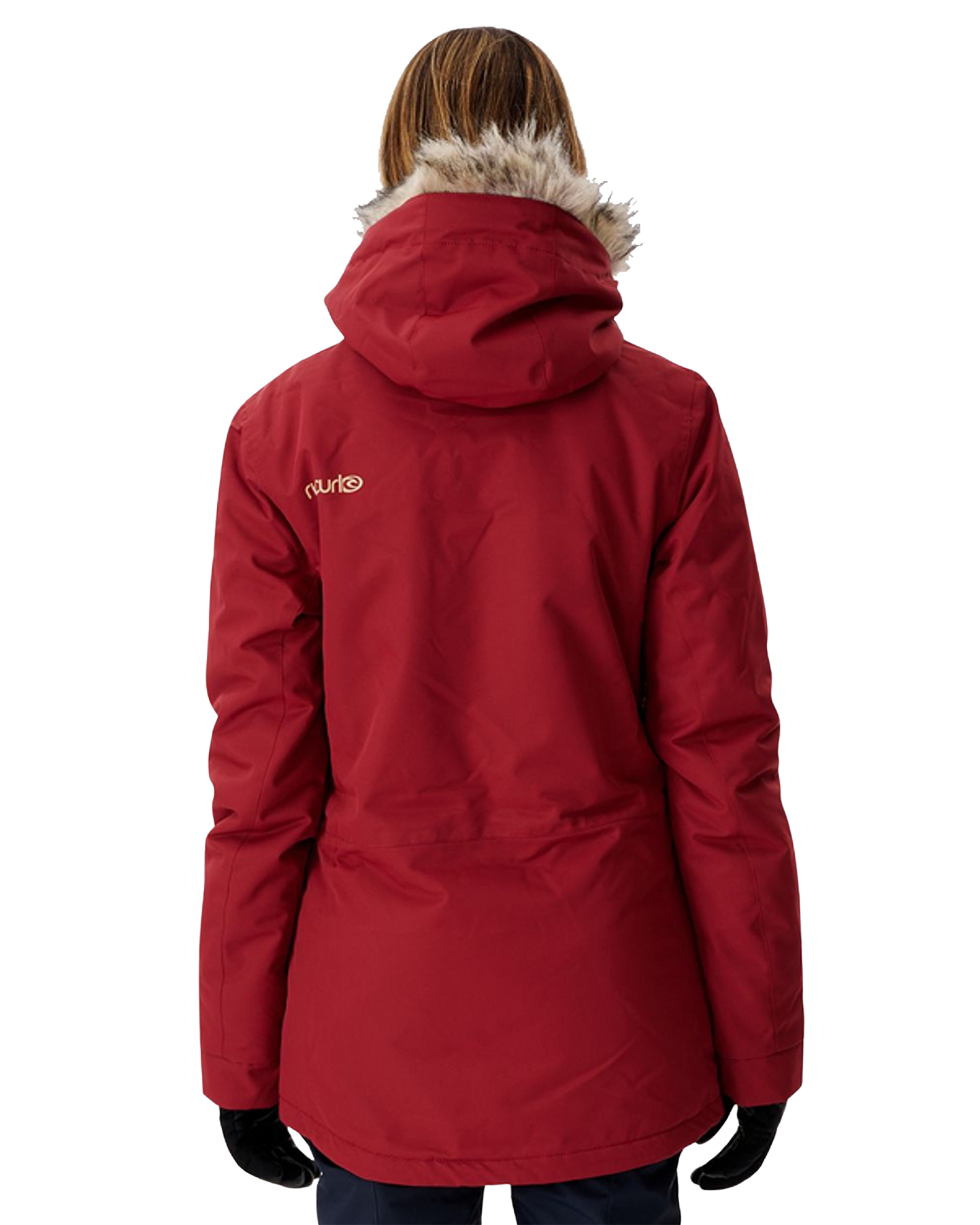 Rip Curl Women's Rider Parker Snow Jacket - Dark Red Women's Snow Jackets - Trojan Wake Ski Snow