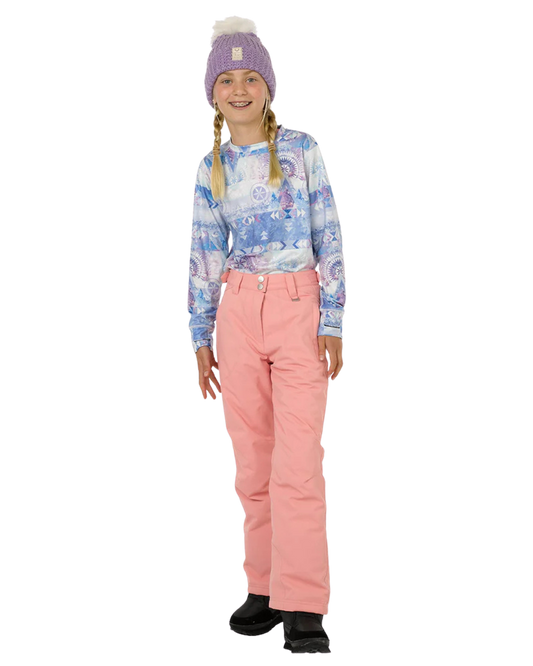 Rojo BF4EVA Girl's Snow Pant - Pink Icing Kids' Snow Pants - Trojan Wake Ski Snow