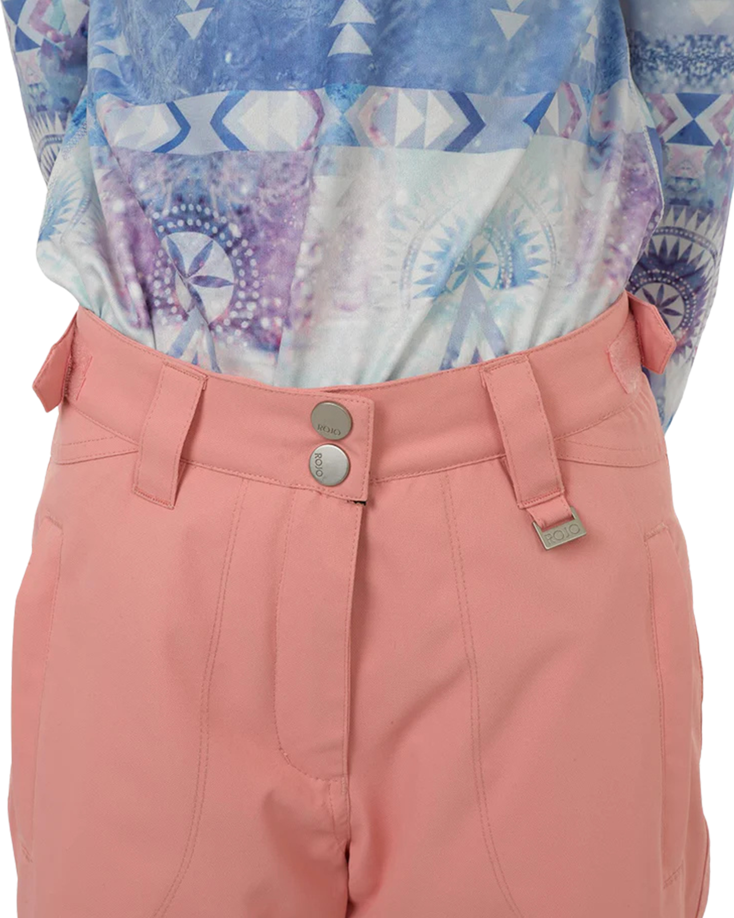 Rojo BF4EVA Girl's Snow Pant - Pink Icing - 2023 Kids' Snow Pants - Trojan Wake Ski Snow