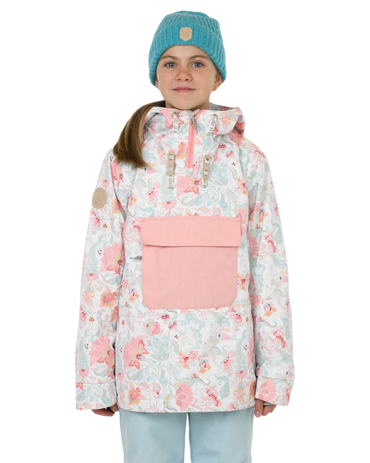 Rojo Hazel Girl's Snow Jacket - Royale Snow White Kids' Snow Jackets - Trojan Wake Ski Snow