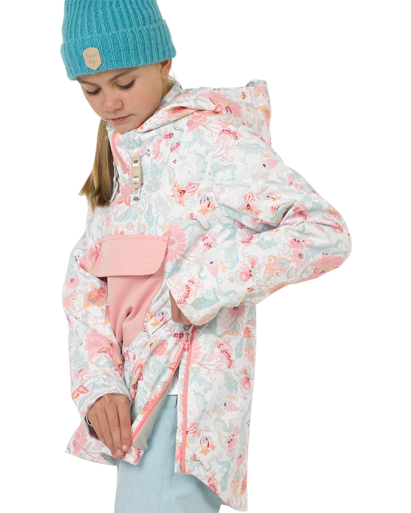 Rojo Hazel Girl's Snow Jacket - Royale Snow White - 2023 Kids' Snow Jackets - Trojan Wake Ski Snow
