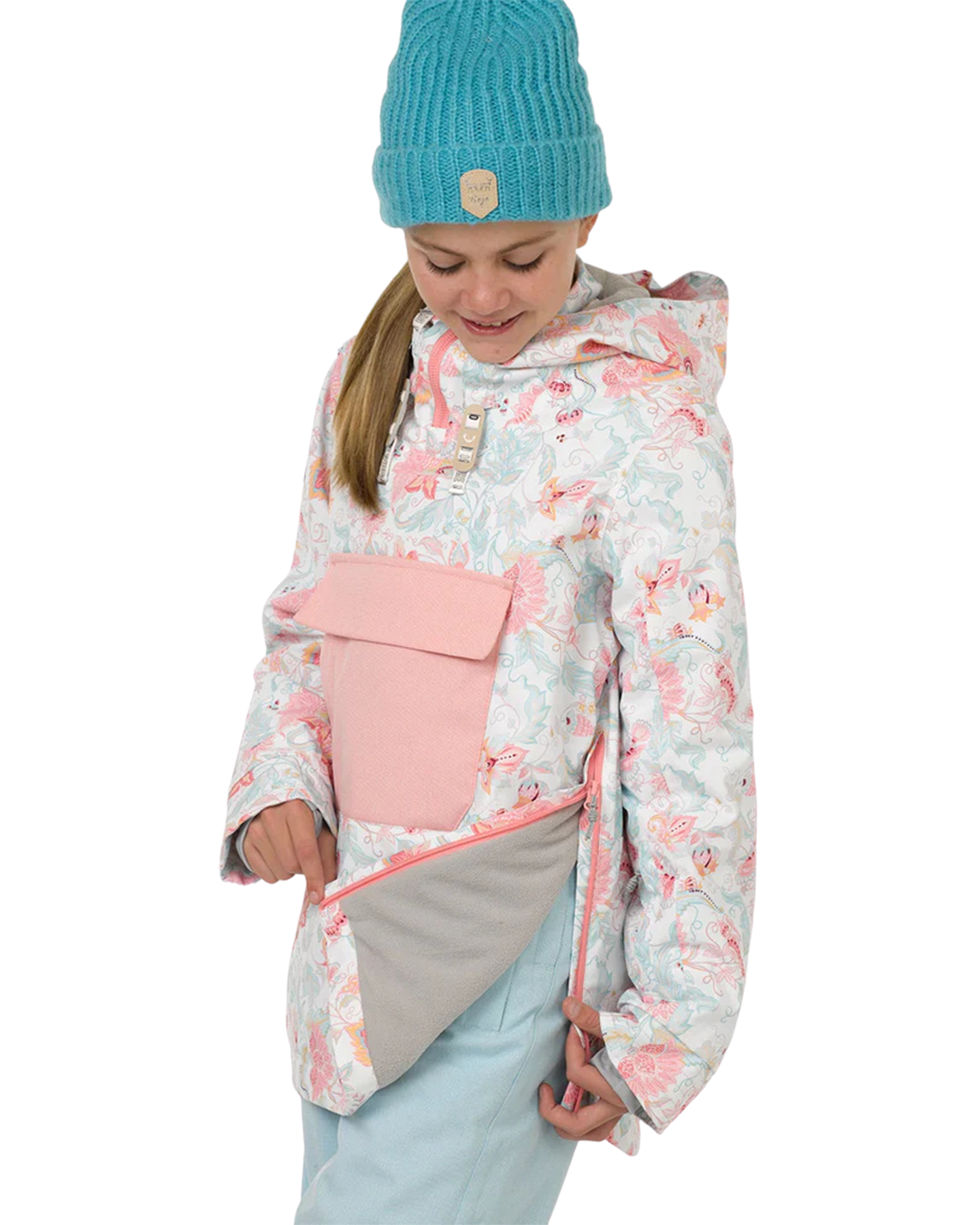 Rojo Hazel Girl's Snow Jacket - Royale Snow White - 2023 Kids' Snow Jackets - Trojan Wake Ski Snow