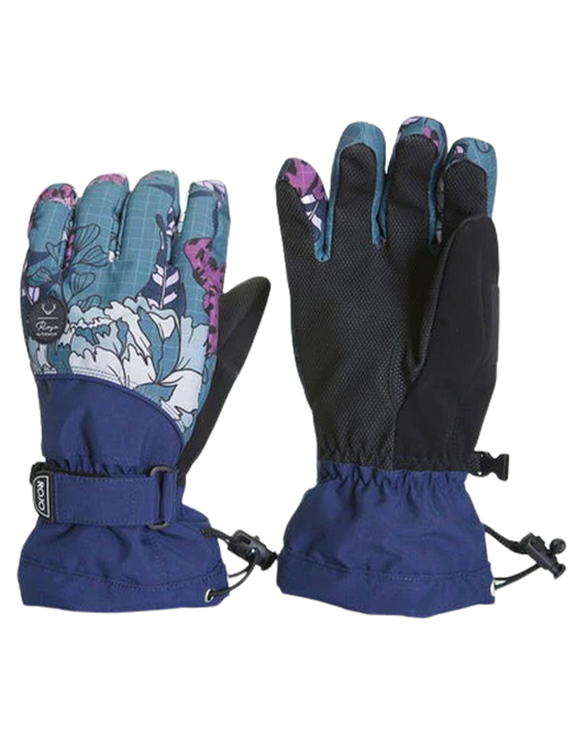 Rojo Women's Maximise Snow Glove - Floral Anicamo Stormy Weather