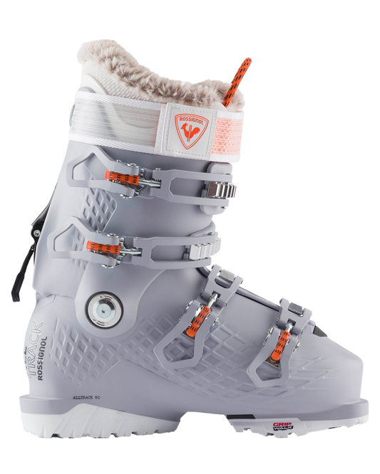 Rossignol Women's Alltrack 80 Gripwalk Ski Boots - Grey Lavender Snow Ski Boots - Trojan Wake Ski Snow