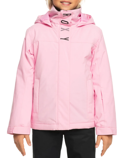 Roxy Girls' 8-16 Galaxy Technical Snow Jacket - Pink Frosting Snow Jackets - Trojan Wake Ski Snow