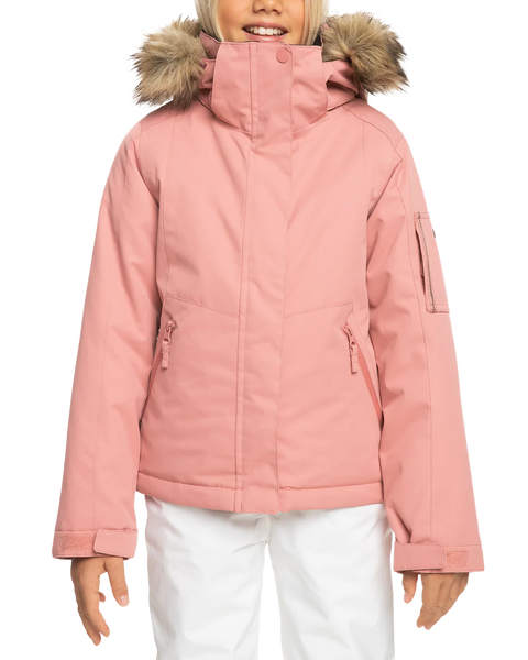 Roxy Girls 8 16 Meade Technical Snow Jacket Dusty Rose Shop Coats Jackets at Trojan Wake Ski Snow Snow Skiers Warehouse