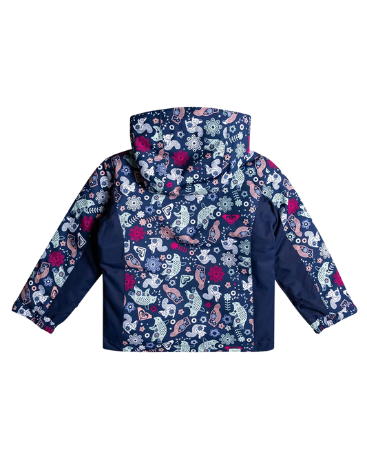 Roxy Snowy Tale Kids Snow Jacket - Medieval Blue Neo Kids' Snow Jackets - Trojan Wake Ski Snow