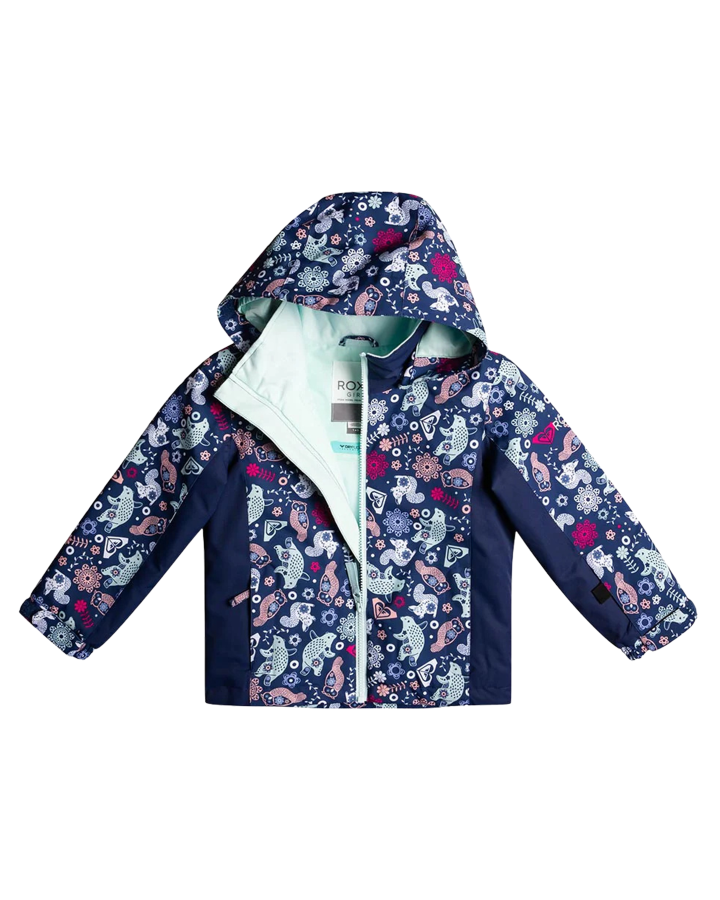 Roxy Snowy Tale Kids Snow Jacket - Medieval Blue Neo Kids' Snow Jackets - Trojan Wake Ski Snow
