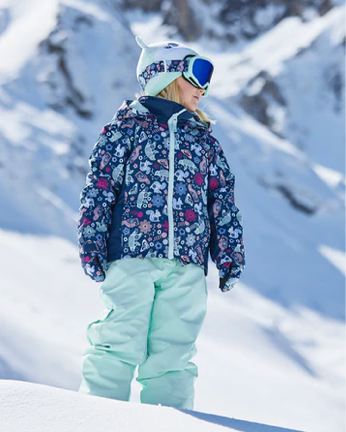 Roxy Snowy Tale Kids Snow Jacket - Medieval Blue Neo - 2023 Kids' Snow Jackets - Trojan Wake Ski Snow