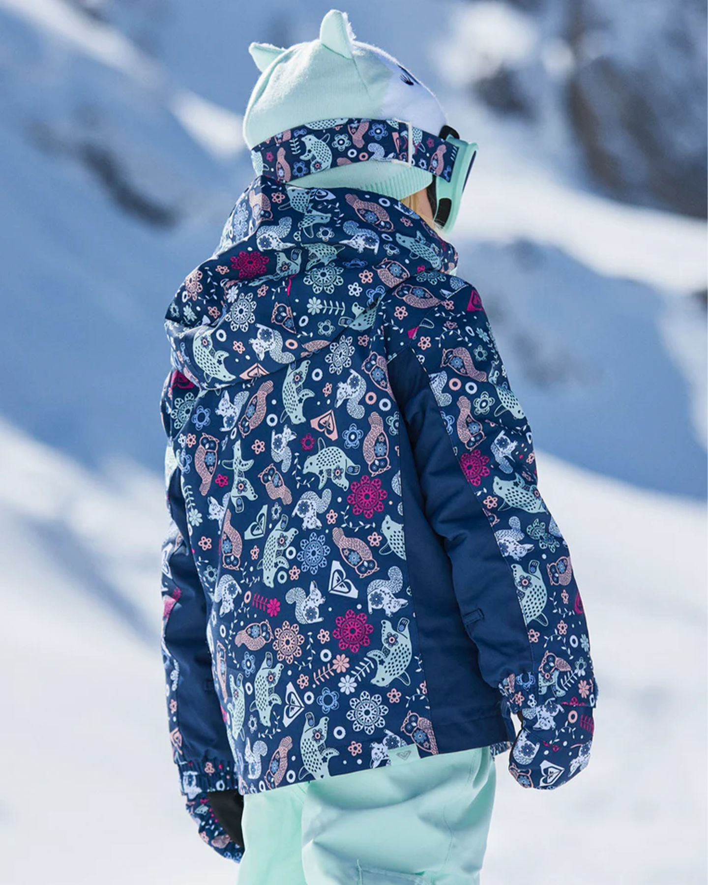 Roxy Snowy Tale Kids Snow Jacket - Medieval Blue Neo - 2023 Kids' Snow Jackets - Trojan Wake Ski Snow