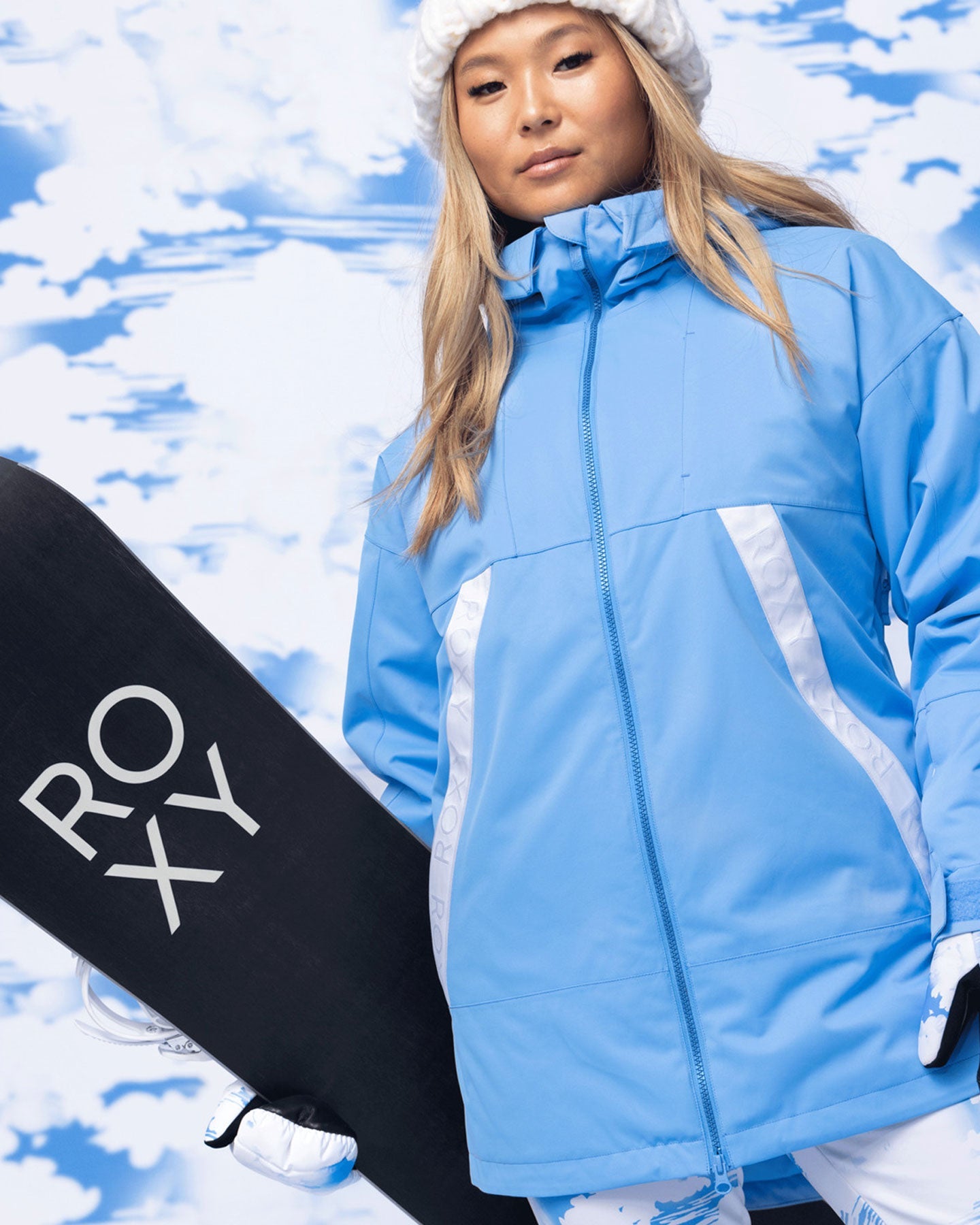 Roxy Women's Chloe Kim Technical Snow Jacket - Azure Blue Snow Jackets - Trojan Wake Ski Snow