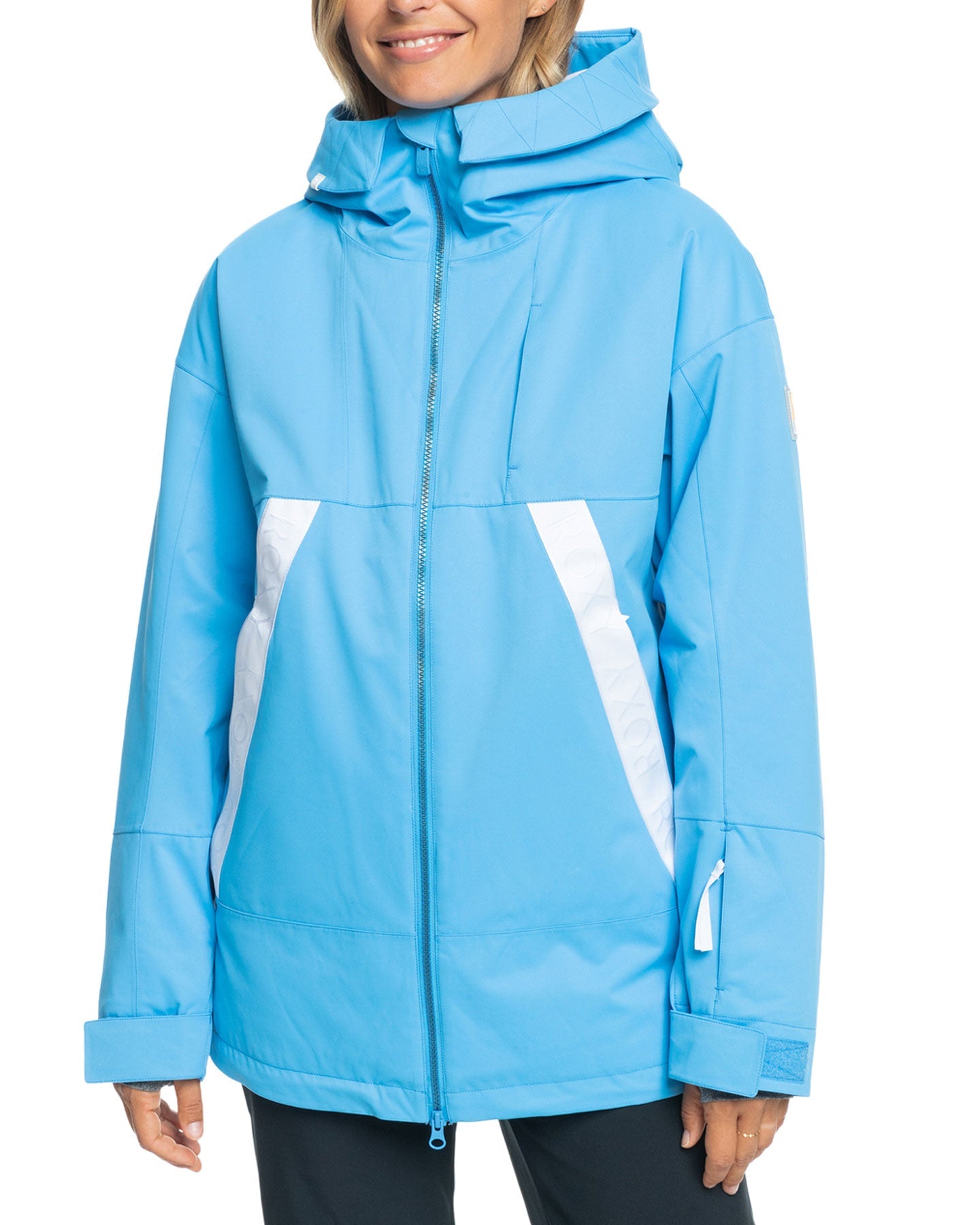 Roxy Women's Chloe Kim Technical Snow Jacket - Azure Blue Snow Jackets - Trojan Wake Ski Snow