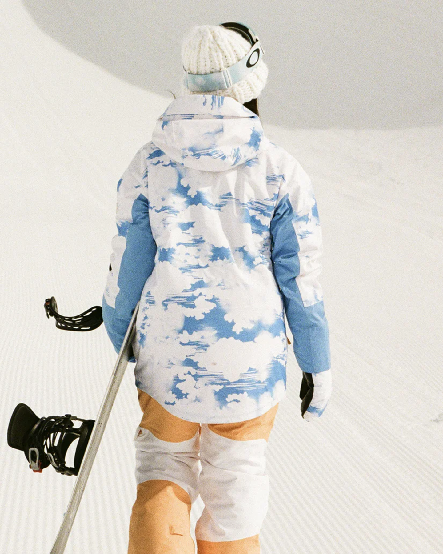 Roxy Women's Chloe Kim Technical Snow Jacket - Azure Blue Clouds Women's Snow Jackets - Trojan Wake Ski Snow