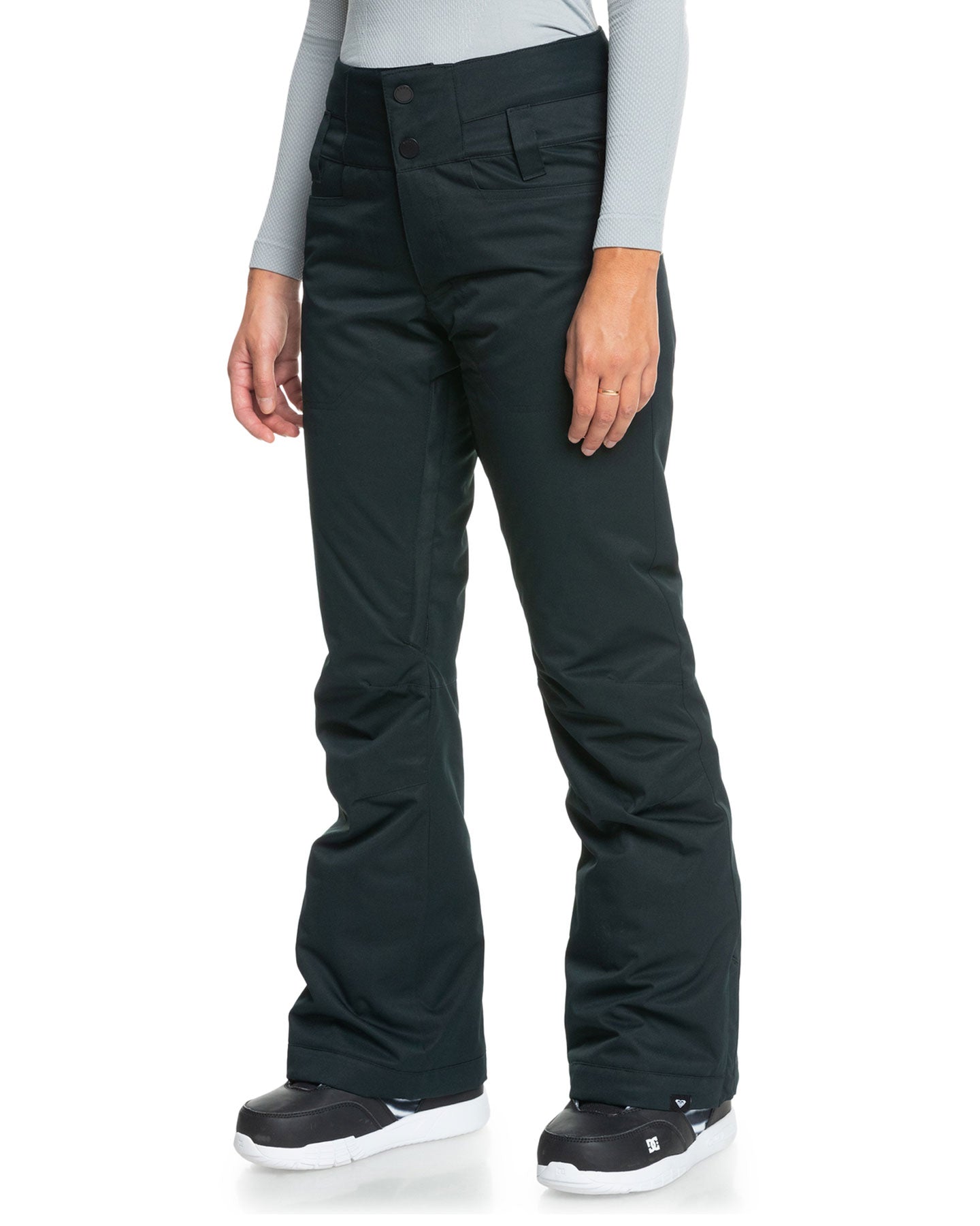 Roxy Women's Diversion Technical Snow Pants - True Black Snow Pants - Trojan Wake Ski Snow