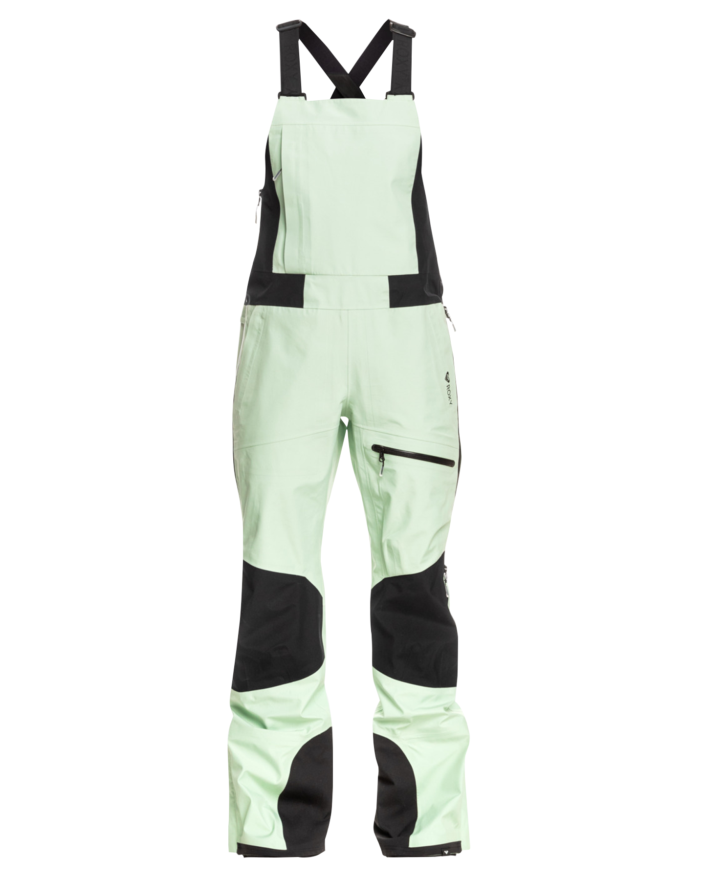 Roxy Women's GORE-TEX® Lunalite 3L Technical Snow Bib Pants - Cameo Green Women's Snow Bibs - Trojan Wake Ski Snow