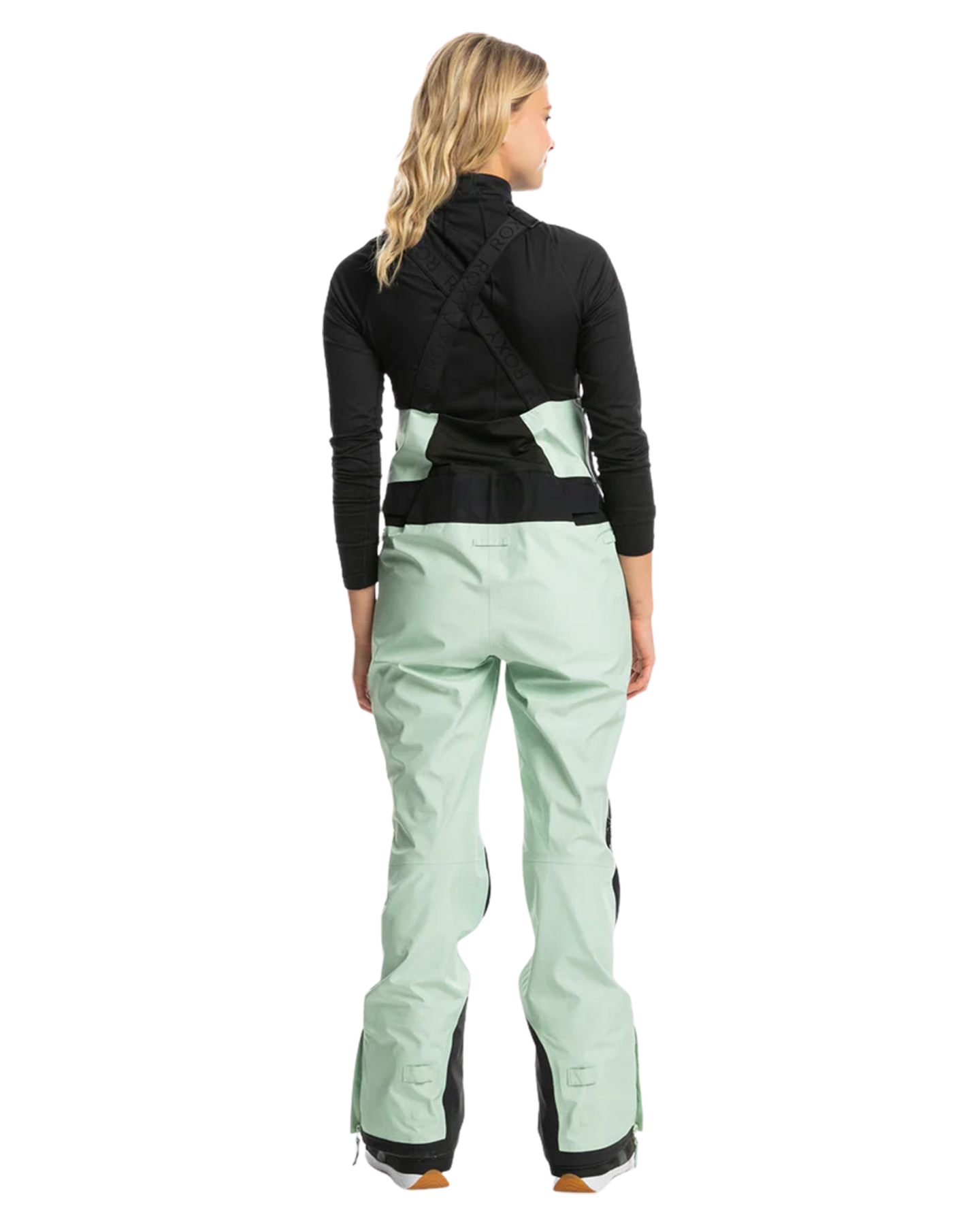 Roxy Women's GORE-TEX® Lunalite 3L Technical Snow Bib Pants - Cameo Green Women's Snow Bibs - Trojan Wake Ski Snow