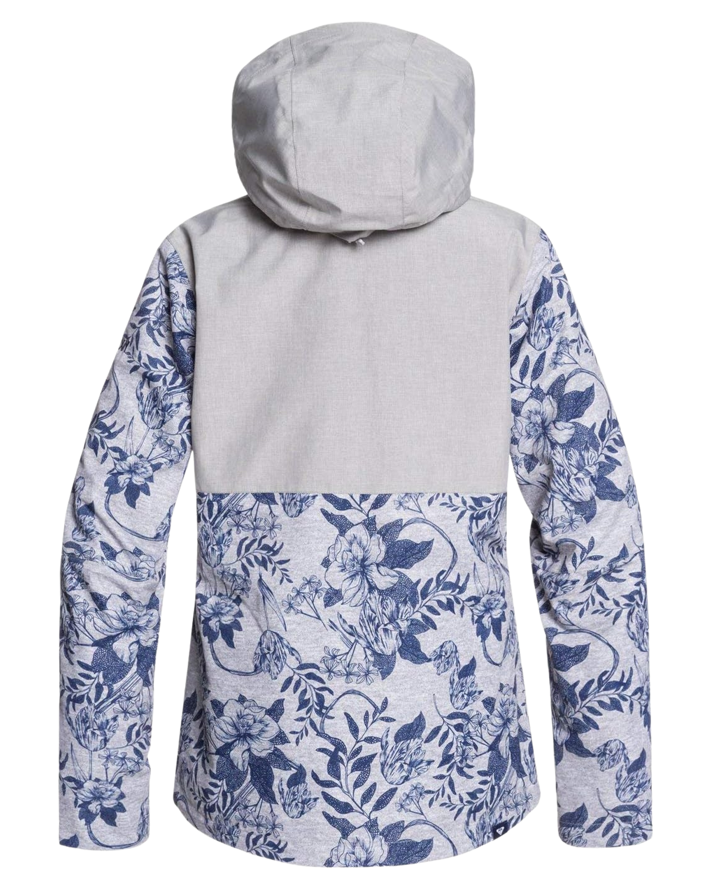 Roxy Women's Jetty 3In1 Snow Jacket - Grey/Botanical Flowers Women's Snow Jackets - Trojan Wake Ski Snow