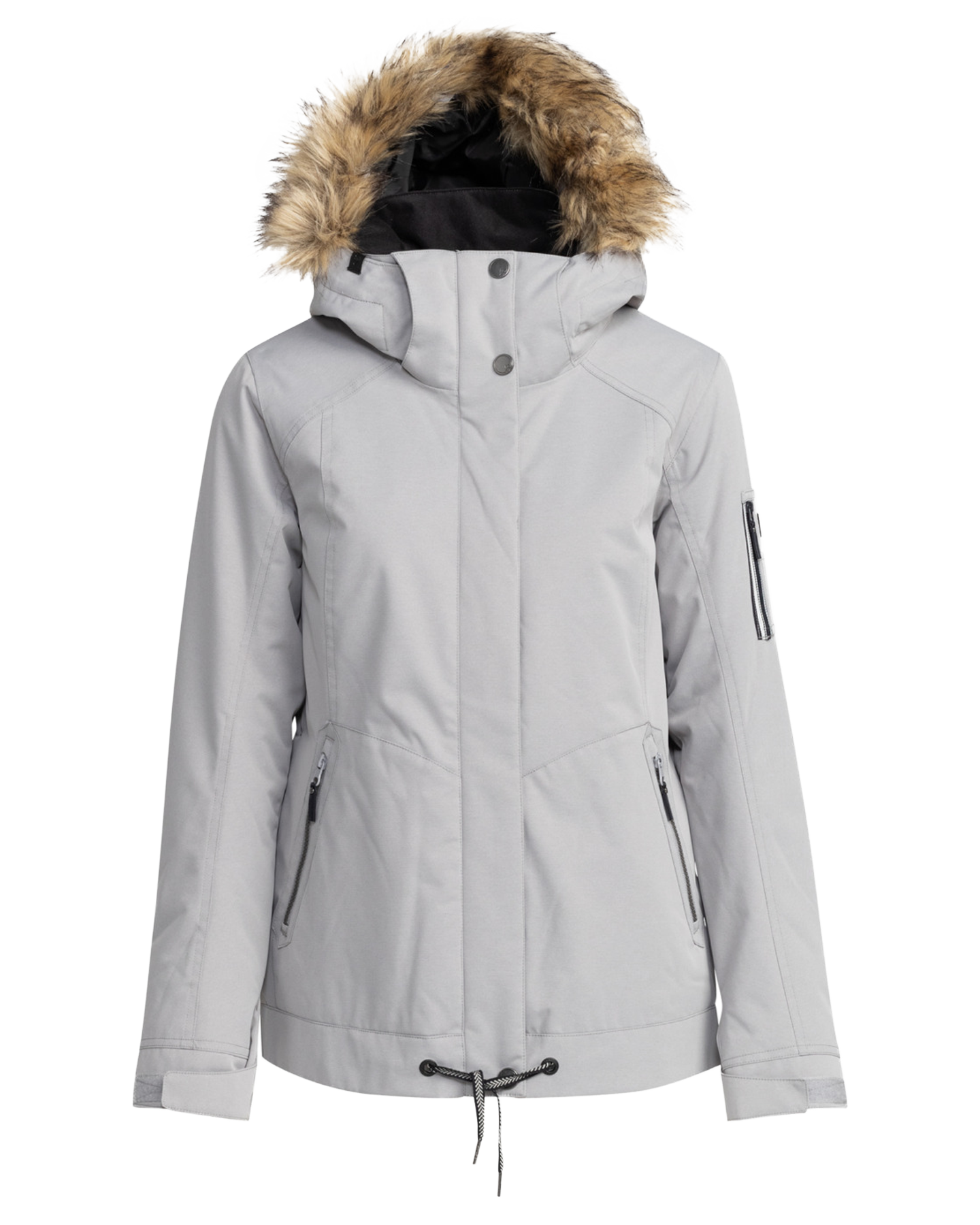 Roxy Women's Meade Technical Snow Jacket - Heather Grey Snow Jackets - Trojan Wake Ski Snow