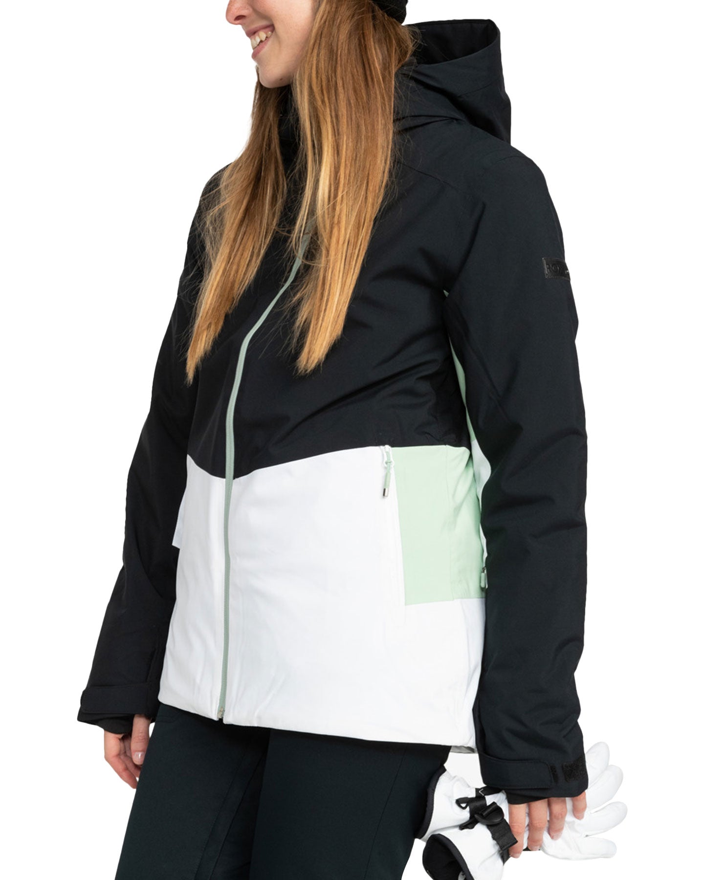 Roxy Women's Peakside Technical Snow Jacket - True Black Snow Jackets - Trojan Wake Ski Snow