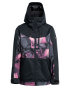 Roxy Women's Presence Parka Technical Snow Jacket - True Black / Pansy Pansy Snow Jackets - Trojan Wake Ski Snow