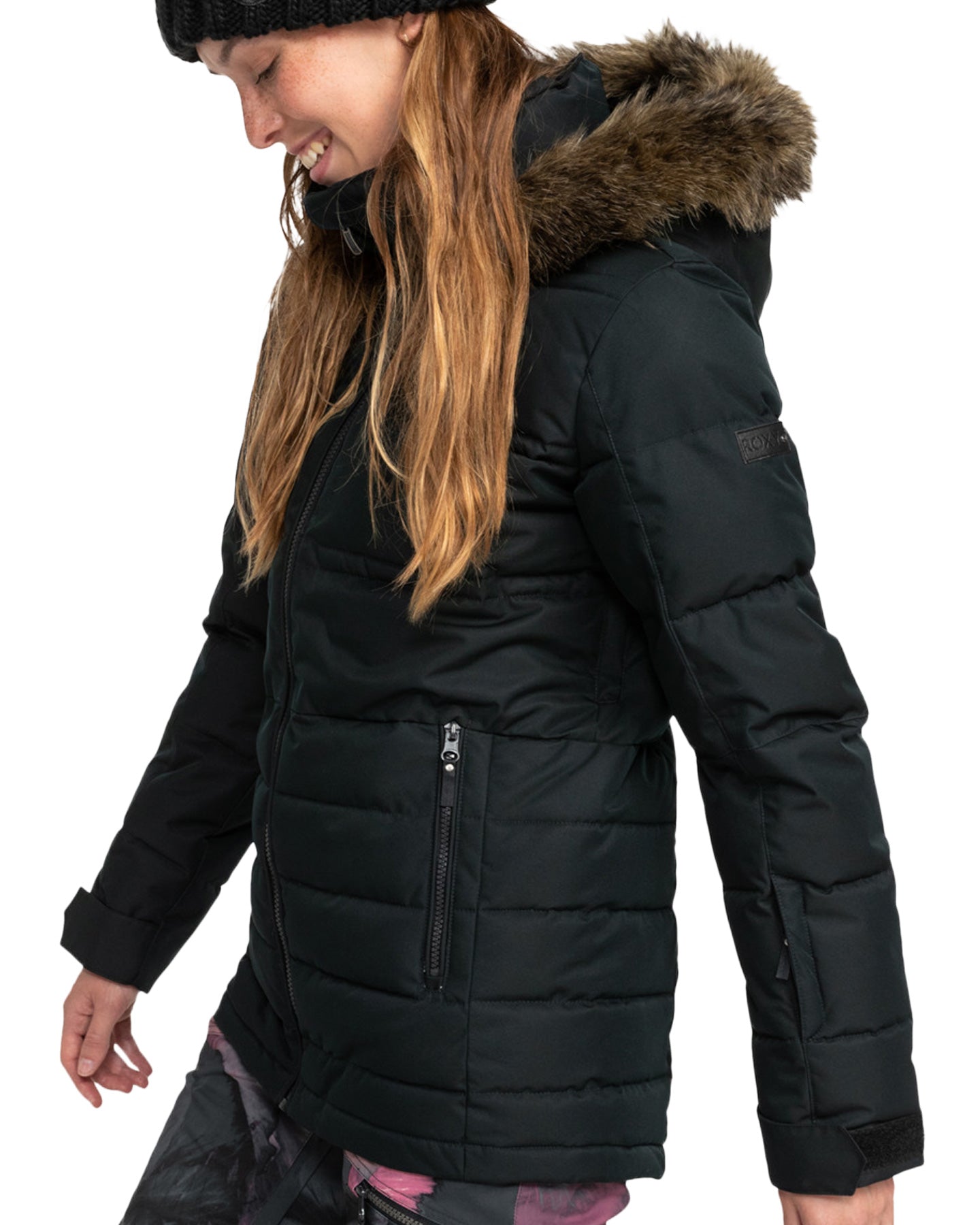 Roxy Women's Quinn Technical Snow Jacket - True Black Snow Jackets - Trojan Wake Ski Snow