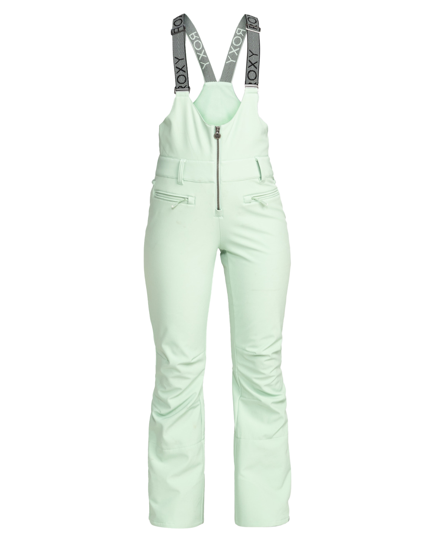 Roxy Women's Summit Technical Snow Bib Pants - Cameo Green Women's Snow Bibs - Trojan Wake Ski Snow