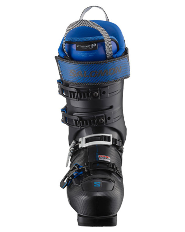 Salomon S/Pro Alpha 120 EL Ski Boots - Black / Race Blue - 2023 Snow Ski Boots - Trojan Wake Ski Snow