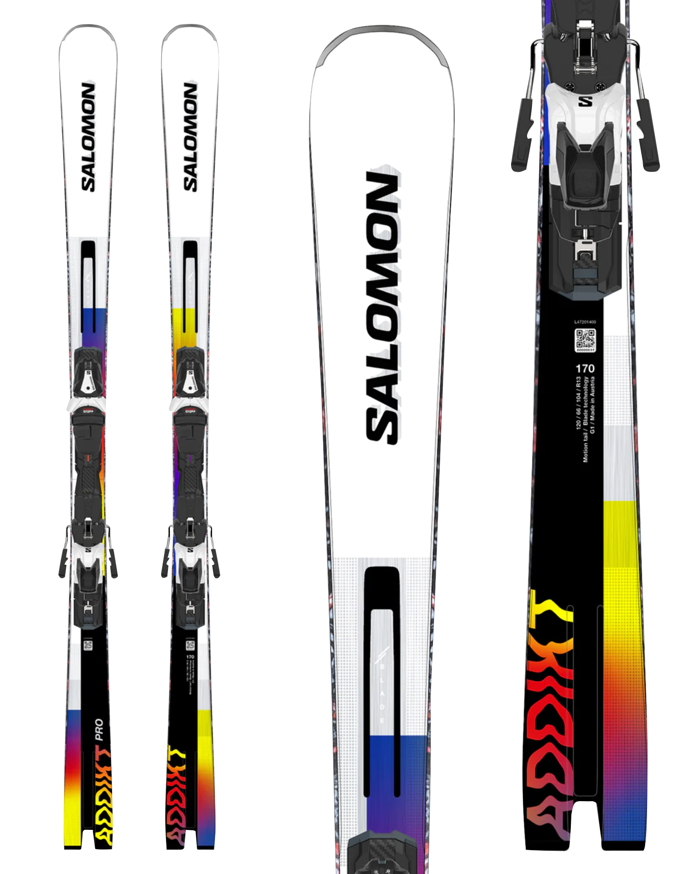 Salomon Addikt Pro Snow Skis W/ Mi12 Bindings - 2025 Men's Snow Skis - SnowSkiersWarehouse