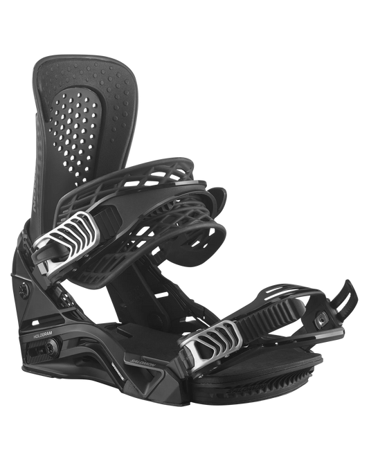 Salomon Hologram Snowboard Bindings - Black - 2024 Men's Snowboard Bindings - Trojan Wake Ski Snow