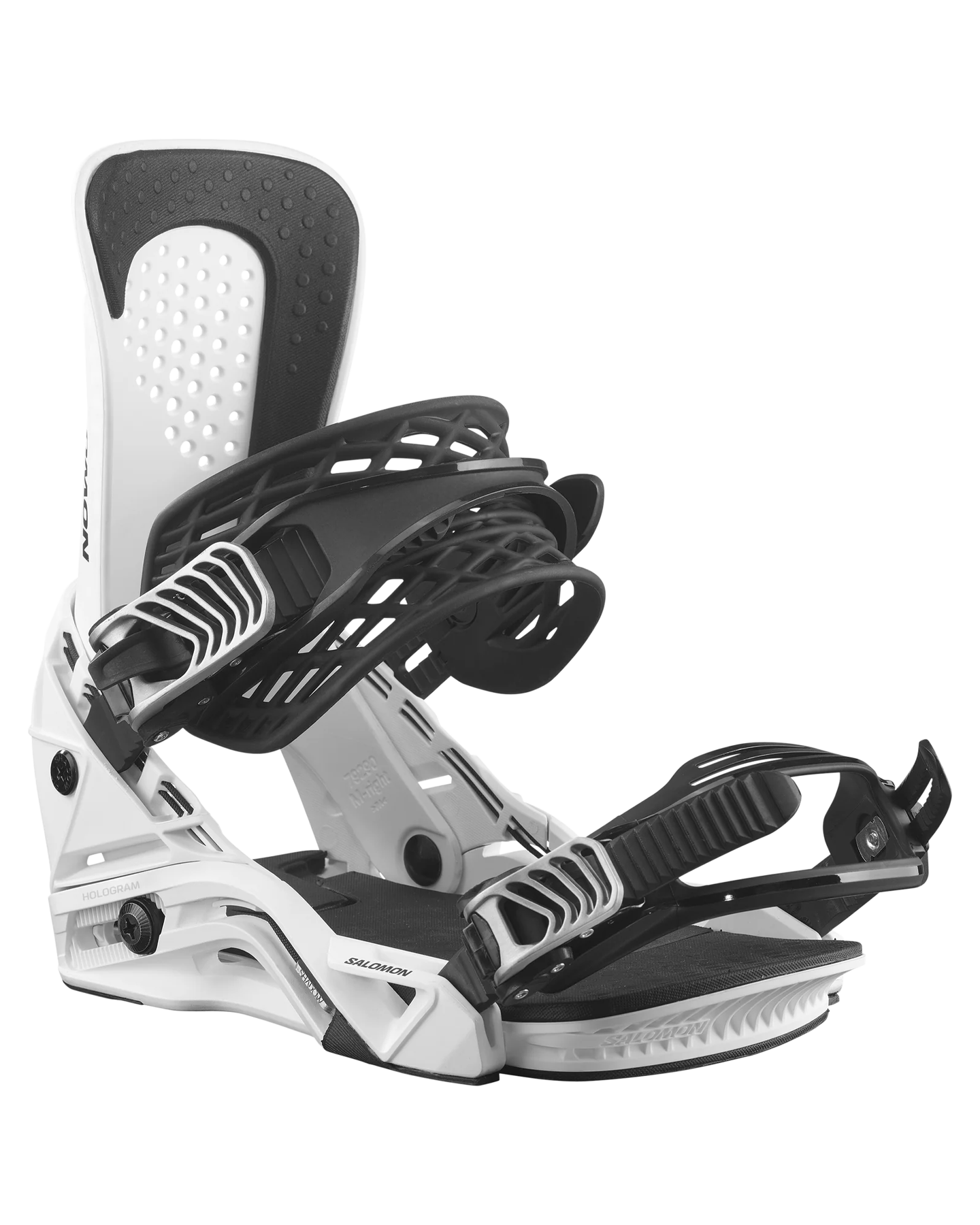 Salomon Hologram Snowboard Bindings - White - 2024 Snowboard Bindings - Trojan Wake Ski Snow