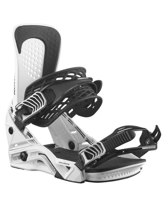 Salomon Hologram Snowboard Bindings - White - 2024 Men's Snowboard Bindings - Trojan Wake Ski Snow