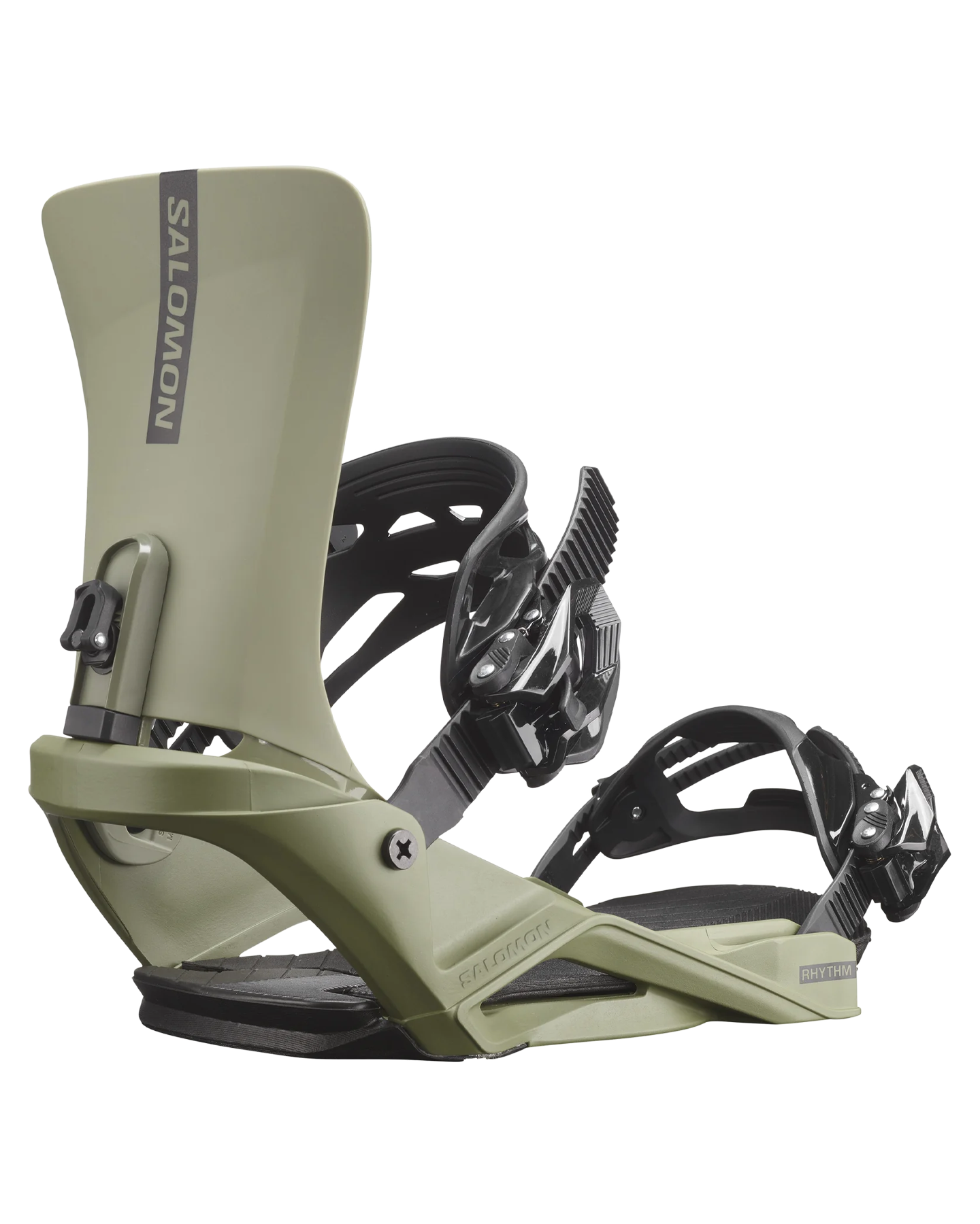 Salomon Rhythm Snowboard Bindings - Oil Green - 2024 Snowboard Bindings - Trojan Wake Ski Snow