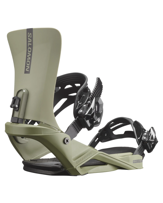 Salomon Rhythm Snowboard Bindings - Oil Green - 2024 Men's Snowboard Bindings - Trojan Wake Ski Snow