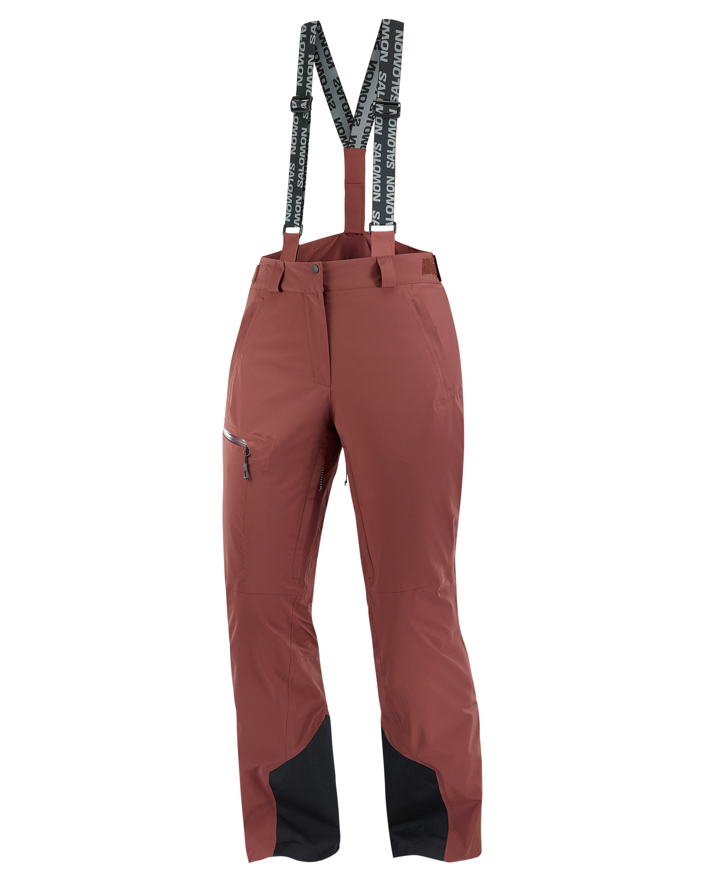 Salomon Women's Brilliant Pant - Rum Raisin Women's Snow Pants - Trojan Wake Ski Snow